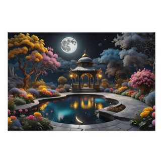 moon and skyies photo print