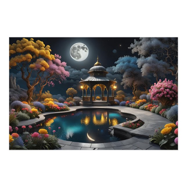 moon and skyies photo print (Front)