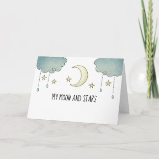 Moon and Stars Anniversary Card