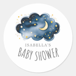 Moon and Stars Baby Shower Envelope Seals
