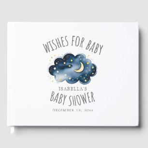 Moon and Stars Baby Shower Guest book