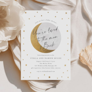 Moon and Stars Baby Shower Invitation