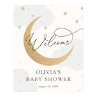Moon and Stars Baby Shower Welcome Sign