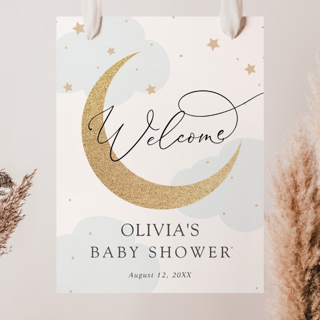 Moon and Stars Baby Shower Welcome Sign (Creator Uploaded)