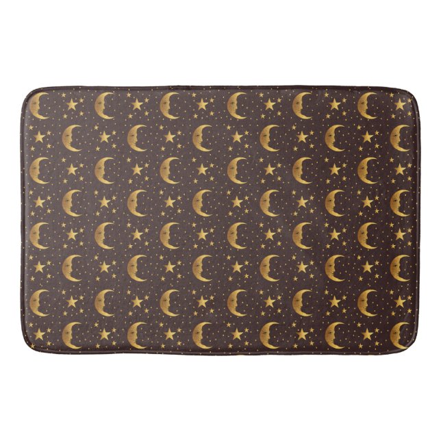 Moon and Stars Bath Mat (Front)