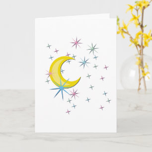 Moon and Stars Card