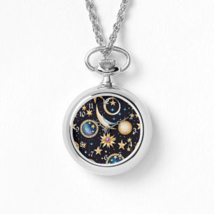 Moon And Stars Celestial Watch