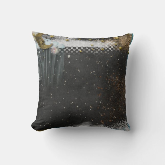 Moon and Stars Custom Cushion (Front)