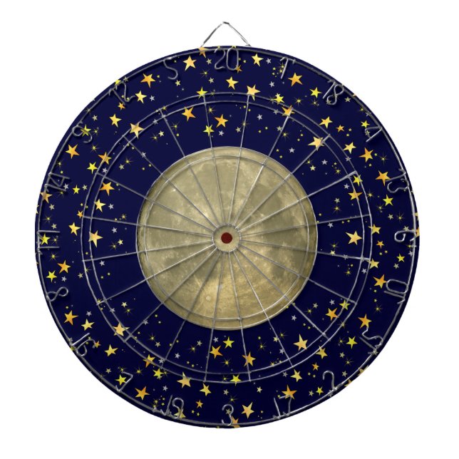 Moon and Stars Dartboard (Front)