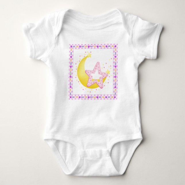 Moon and Stars For Baby Baby Bodysuit (Front)