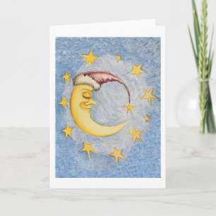 Moon and Stars greeting card