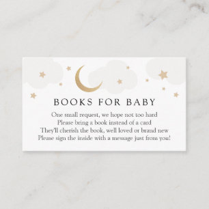 Moon and Stars Grey Books for Baby insert card