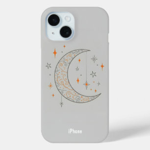 Moon and Stars iPhone 15 Case