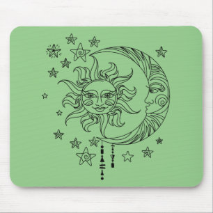 Moon and Stars mousemat
