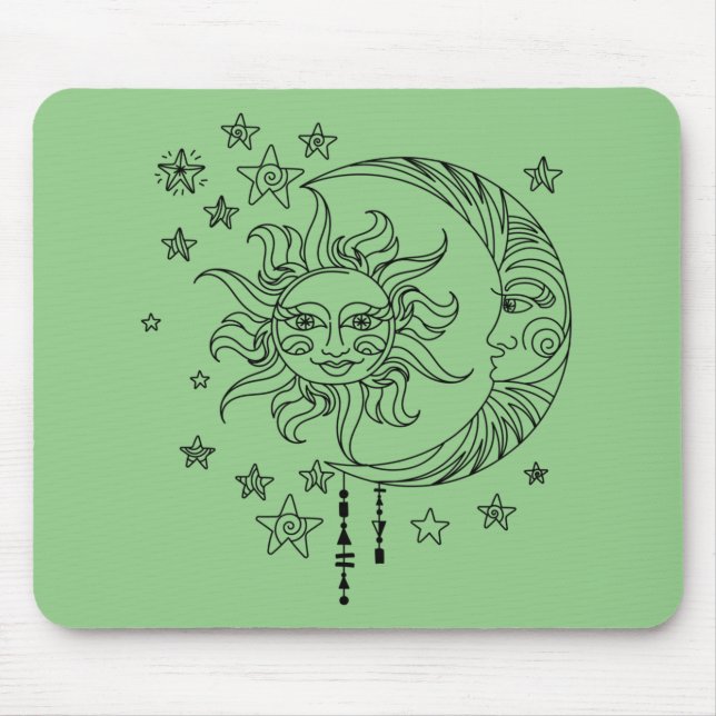 Moon and Stars mousemat (Front)