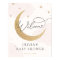Moon and Stars Pink Baby Shower Welcome Sign