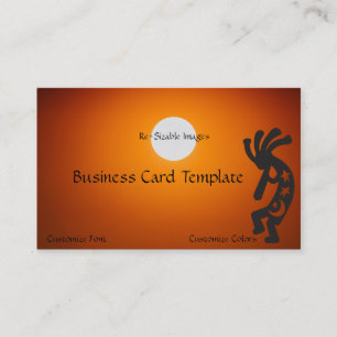 Moon and Stars Sun Kokopelli Business Card