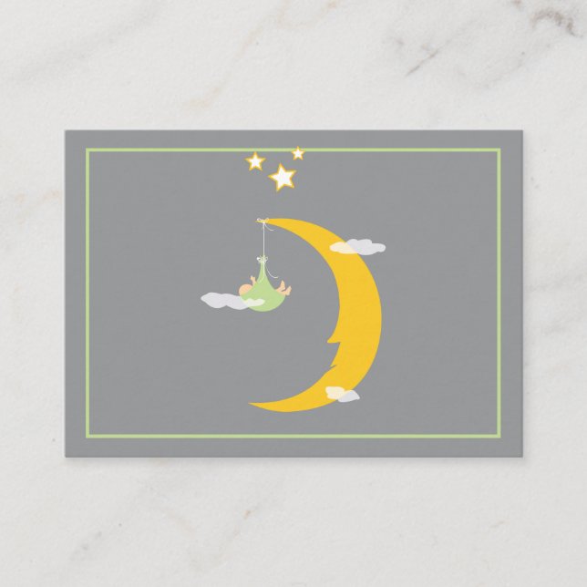 Moon and Stars Table Place Card (Front)