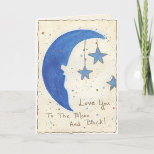 Moon and Stars Thank You Card
