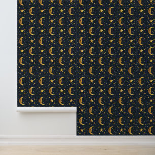 Moon and Stars Wallpaper