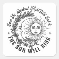 Moon and Sun Face Line Art T-Shirt – Celestial Ske