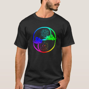 Moon And Sun Om Tree Of Life Buddhist Mandala Yin T-Shirt