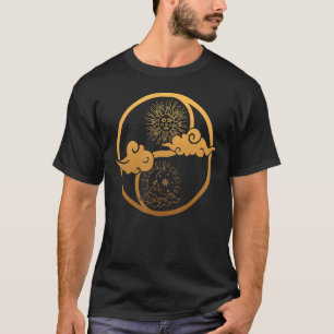 Moon And Sun Om Tree Of Life Buddhist Mandala Yin T-Shirt