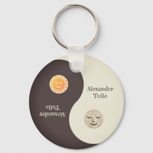 Moon and Sun   Yin-Yang Key Ring