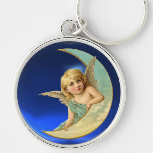 MOON ANGEL KEY RING