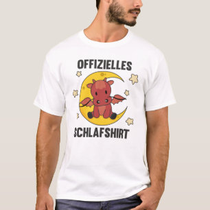 Moon Animal Dragon Official Sleep Shirt Dragon red