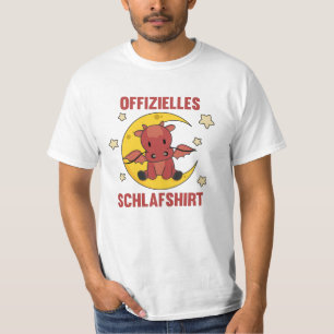 Moon Animal Dragon Official Sleep Shirt Dragon red