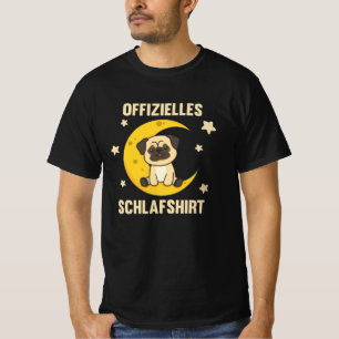 Moon Animal Pug Official Sleep Shirt Dogs Stars