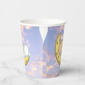 Moon Baby Design Paper Cups