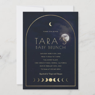 Moon Baby Shower Invitation