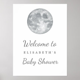 Moon Baby Shower Welcome Sign download