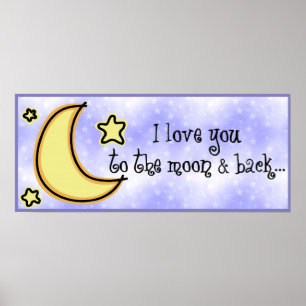 Moon & Back Print