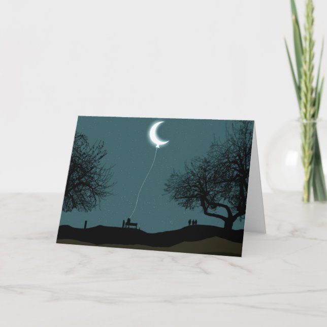 Moon Balloon Card (Front)