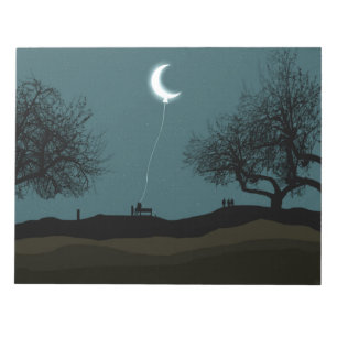 Moon Balloon Notepad