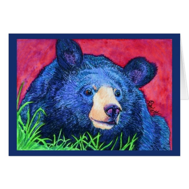 Moon Bear Card - "Rosie" (Front Horizontal)