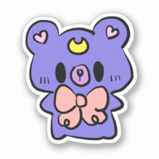 Moon bear cute Kawaii sticker for girls anime