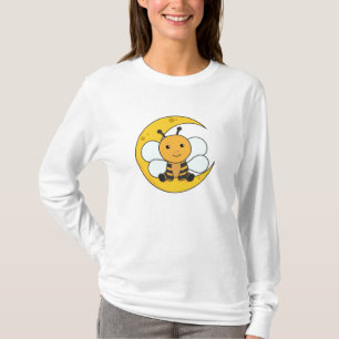 Moon Bee Good Night Fall Asleep Stars T-Shirt
