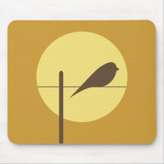 Moon Bird Mouse Pad