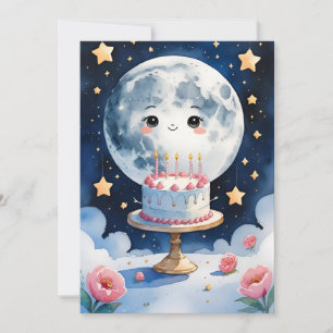 Moon Birthday Card