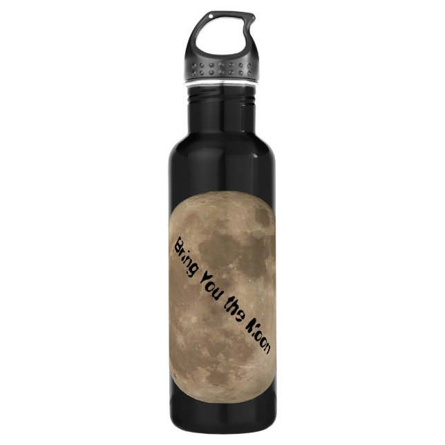 Moon Bottle Custom Full Moon Water Sports Bottle (Front)