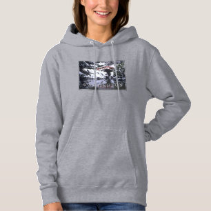 Moon Bridge & Pond in Winter Seattle, Washington Hoodie