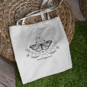 Moon Butterfly Tote Bag