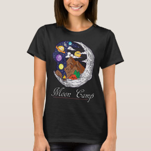 Moon Camp Moon Planets Outer Space Wonder Night T-Shirt