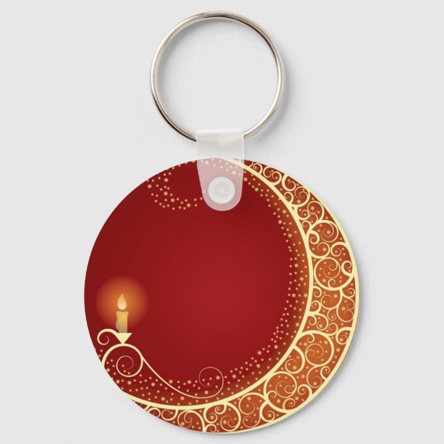 Moon Candle Key Ring (Front)
