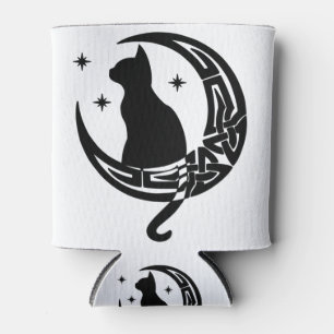 Moon Cat   Celtic Moon Can Cooler