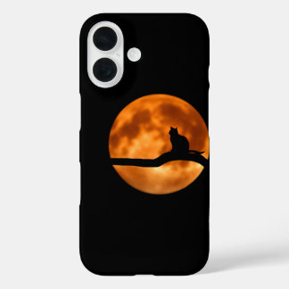 Moon Cat Phonecase iPhone 16 Case